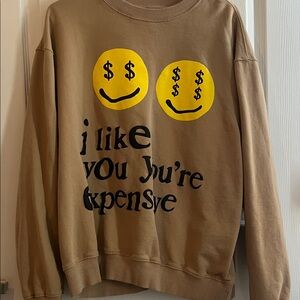 Brown Graphic Men Sweater